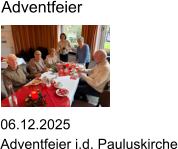 06.12.2025 Adventfeier i.d. Pauluskirche Adventfeier